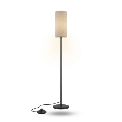 Dimmable Fabric Floor Lamp with Remote for Cozy Living Rooms and Bedrooms