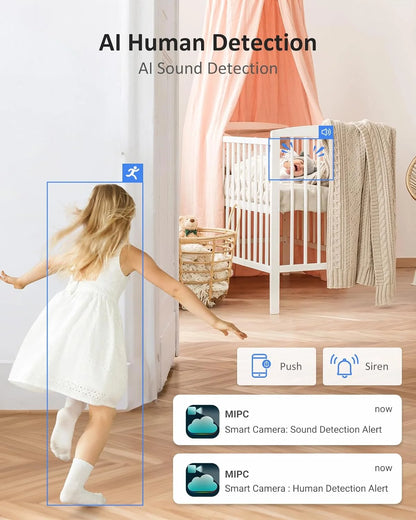 ANNKE 6MP WiFi PTZ Security Camera with Auto Tracking for Home Safety