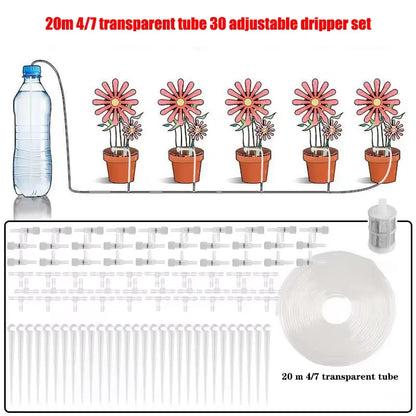Water Saving Garden Drip Irrigation Kit with Valve for Potted Plants
