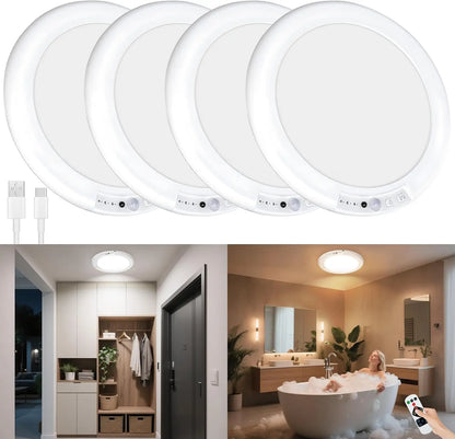 Rechargeable Wireless Motion Sensor Ceiling Lights for Easy Home Use
