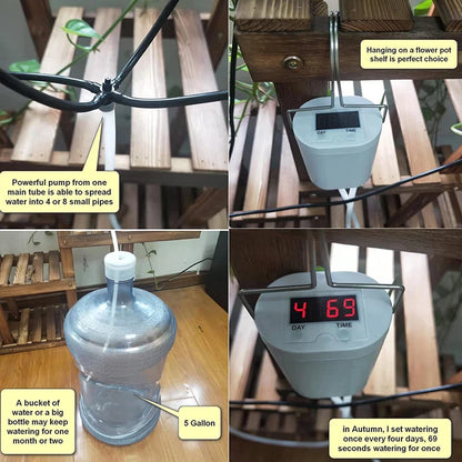 Automatic Drip Irrigation Kit for Easy Plant Watering at Home