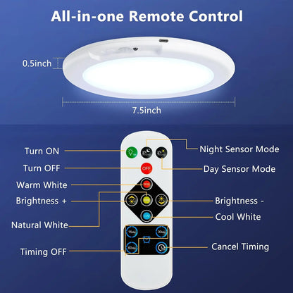 Rechargeable Wireless Motion Sensor Ceiling Lights for Easy Home Use
