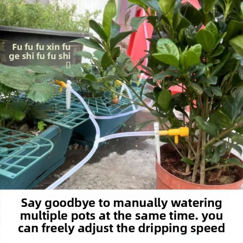 Water Saving Garden Drip Irrigation Kit with Valve for Potted Plants