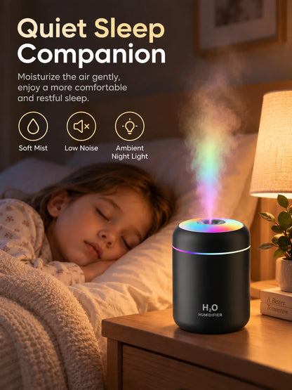 Mini USB Humidifier Cool Mist for Home Office and Travel