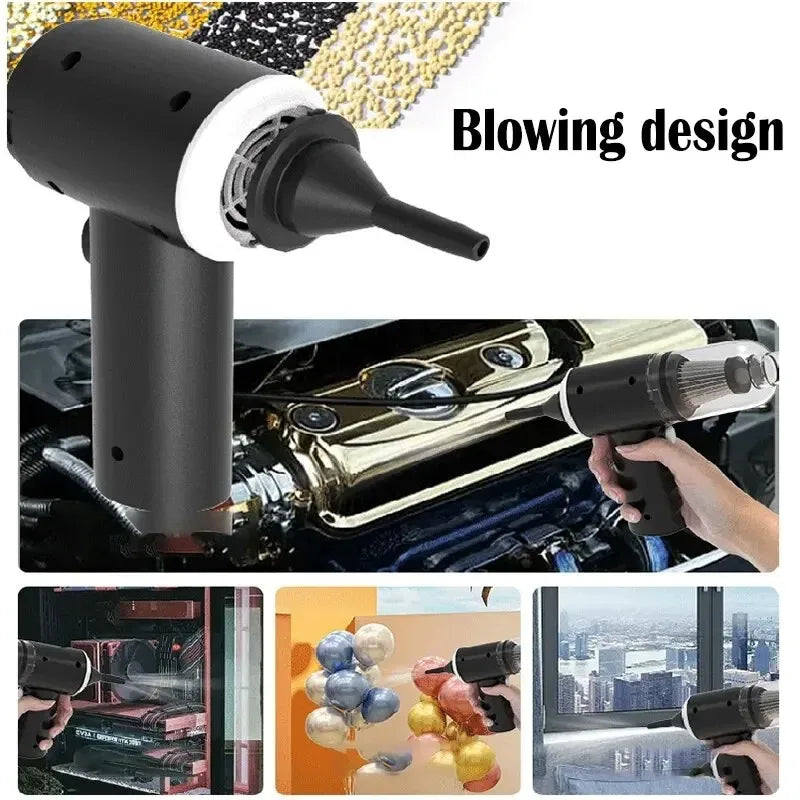 9000Pa Car Vacuum Cleaner USB Rechargeable For Powerful Driver Cleaning